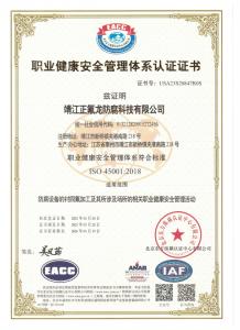 職業(yè)健康安全管理證書(shū)