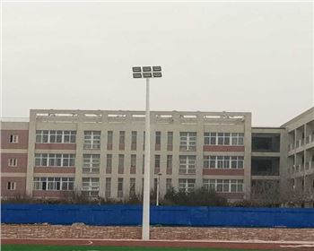 陜西西安藍(lán)田縣職教中心操場亮化高桿燈項(xiàng)目